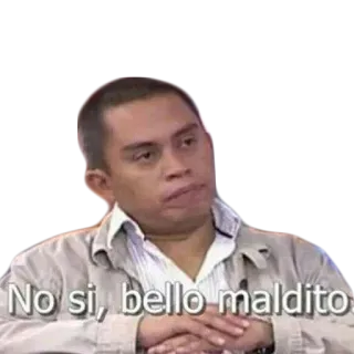 😑 No si, bello maldito Мем, Сарказм, Смешно, Выражение, Реакция telegram sticker