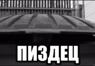 🌟 ПИЗДЕЦ russian, swear word, offensive, bad word whatsapp sticker