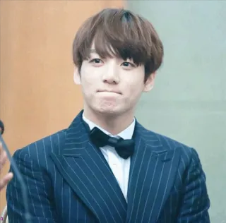 🤐 Jungkook K-Pop, Zanger, BTS, Boyband, Beroemdheid, Muziek, Idool, Strik telegram sticker