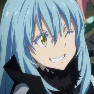😉 Rimuru Tempest That Time I Got Reincarnated as a Slime Аниме, Исекай, Слизь, Магия, Монстр telegram sticker