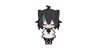🌀 anime, cat, kawaii, cute, character, manga whatsapp sticker