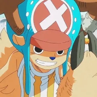 😁 Tony Tony Chopper One Piece Аниме, Ван Пис, Тони Тони Чоппер, Персонаж, Мультфильм telegram sticker