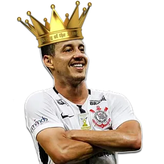 🤴 King of the king fútbol, fútbol, jugador, rey, corona, deportes, atleta, retrato whatsapp sticker