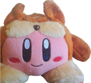 😍 Kirby pluszak, nintendo, gra wideo, słodki, zabawka pluszowa, pies telegram sticker