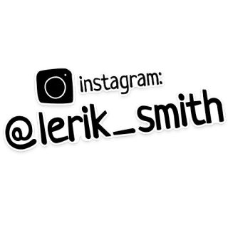 ©️ instagram: @lerik_smith instagram, lerik_smith, soziale Medien, benutzername telegram sticker