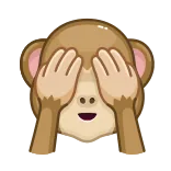 🙈 обезьяна, ничего не вижу, эмодзи, животное, мультфильм, выражение telegram sticker