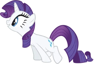 👀 Rarity My Little Pony Мультфильм, Пони, Лошадь, Фиолетовый, Рарити, My Little Pony telegram sticker