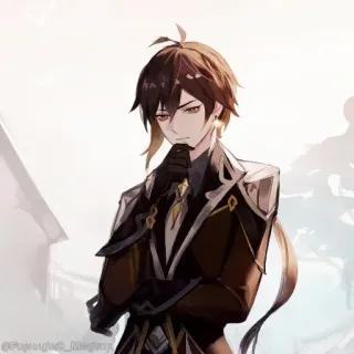 💠 Zhongli Genshin Impact anime, genshin impact, zhongli, game, character, man whatsapp sticker