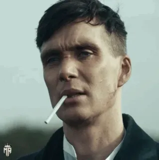 🚬 Thomas Shelby Peaky Blinders 浴血黑帮, 托马斯·谢尔比, 基里安·墨菲, 香烟, 剧情, 电视剧 whatsapp sticker