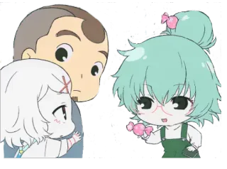 🍬 Аниме, Персонаж, Милый, Иллюстрация telegram sticker