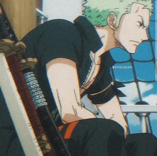 💛 Zoro One Piece Zorro, One Piece, Anime, Schwertkämpfer, Pirat telegram sticker