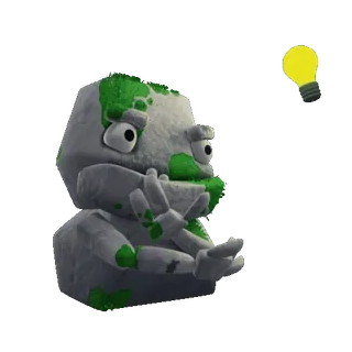 💡 Dibujo animado, Personaje, Gesto, Humor, Bombilla whatsapp sticker