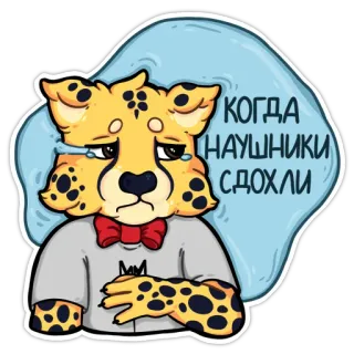 Гепарды-музыканты (@kotypic) telegram stickers