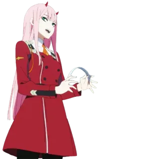Zero Two - @Anime_Stickers_Pack telegram stickers