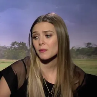 🌻 Elizabeth Olsen Elizabeth Olsen, attrice, ritratto, celebrità, bionda telegram sticker