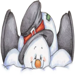😑 muñeco de nieve, invierno, fiesta, navidad, nieve, festivo, mono telegram sticker