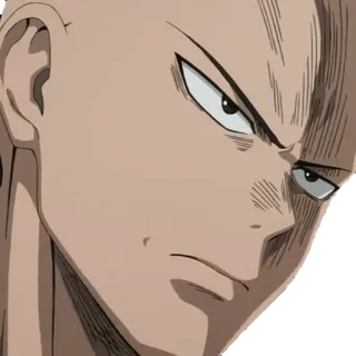 😠 Saitama One-Punch Man Аниме, Герой, Сайтама, Манга, Ванпанчмен telegram sticker