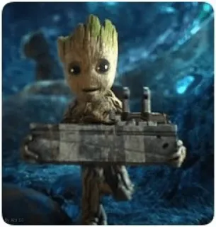 🏃 Groot Guardians of the Galaxy グルート, 映画, キャラクター, おもちゃ, 宇宙船, 宇宙, ロケット telegram sticker