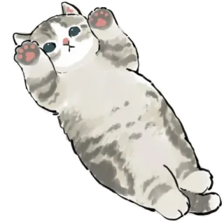 😋 Katze, niedlich, entzückend, Kätzchen, Tier, Haustier, Hauskatze, Katzenartig whatsapp sticker