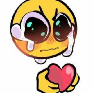 🥺 Emoji, Corazón, Llorando, Triste, Amor, Lindo telegram sticker