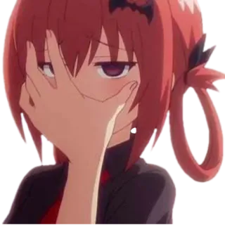 🌚 Satania McDowell Kurumizawa Gabriel DropOut Anime, Satania, Gabriel Dropout, Iblis, Kenakalan, Sombong, Gadis anime telegram sticker