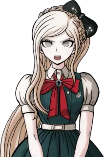 😠 Sonia Nevermind Danganronpa Аниме, Персонаж, Видеоигра, Danganronpa, Соня Невермайнд telegram sticker