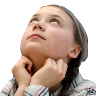 😇 Greta Thunberg Greta Thunberg, climate activist, activist, environment, teen, young telegram sticker