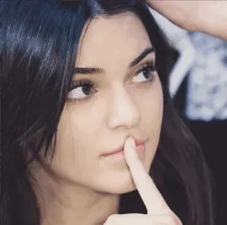 〽️ Kendall Jenner người nổi tiếng, người mẫu, chân dung, phụ nữ, thời trang telegram sticker