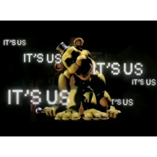 🐻 Golden Freddy Five Nights at Freddy's IT'S US whatsapp sticker