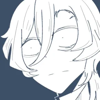😶 Anime, Manga, Illustration, Dessin, Cartoon, Personnage, Croquis telegram sticker