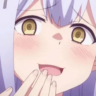 😏 Anime, Gadis, Imut, Senyum, Karakter telegram sticker