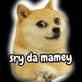 😔 Doge Doge Meme sry da mamey telegram sticker