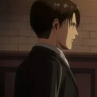 🚬 Levi Ackerman Attack on Titan Аниме, Леви, Аккерман, Персонаж, Атака титанов, Манга, Солдат telegram sticker