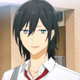 📚 Izumi Miyamura Horimiya anime, horimiya, manga, character, izumi, miyamura, school telegram sticker