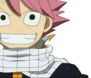 😬 Natsu Dragneel Fairy Tail アニメ, フェアリーテイル, ナツ・ドラグニル, 面白い, 興奮, 漫画 whatsapp sticker