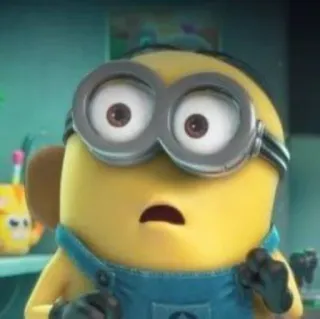 😦 Minion Despicable Me cartoon, minion, yellow, animated, character telegram sticker