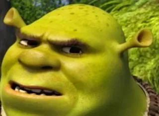 🤔 Shrek Shrek, ogro, Dreamworks, personaje de dibujos animados, película animada telegram sticker