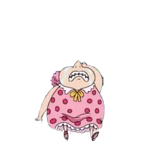 😭 Big Mom One Piece anime, cartoon, crying, sad, One Piece whatsapp sticker