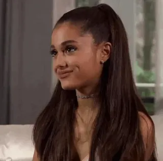 🌃 Ariana Grande คน, นักร้อง, คนดัง, ผู้หญิง, ยิ้ม telegram sticker