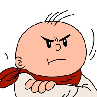 😠 angry, upset, cartoon, character telegram sticker