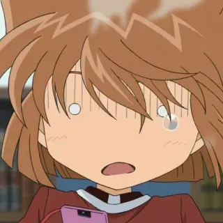 😵 anime, przestraszony, zszokowany, kobieta, kreskówka, wyraz twarzy telegram sticker