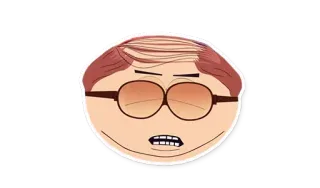 😑 Eric Cartman South Park Eric Cartman, South Park, cartoon, personage, grappig telegram sticker