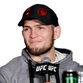 😊 Khabib Nurmagomedov khabib, nurmagomedov, ufc, fighter, mma, athlete telegram sticker