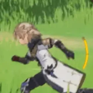 🏃 Albedo Genshin Impact video game character, running, Albedo, genshin impact, game, anime, blonde hair telegram sticker