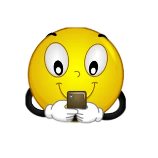 📱 Emoji, Smiley, Handy, SMS, Soziale Medien, Cartoon telegram sticker