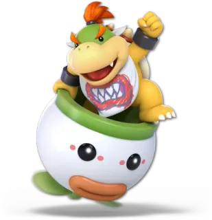 🚗 Bowser Jr. Bowser Jr., Videogame, Personage, Nintendo, Super Mario telegram sticker