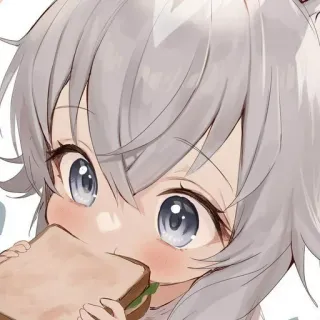 🩸 anime, cute, sandwich, manga, girl, cartoon telegram sticker