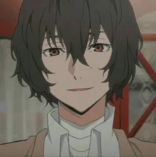 🔲 Osamu Dazai Bungo Stray Dogs Anime, Charakter, Dazai, Bungo Stray Dogs, Osamu Dazai telegram sticker