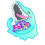 🍬 geist, süßigkeiten, süßes, monster, niedlich, cartoon telegram sticker