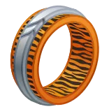 💍 anello, gioielli, arancione, argento, fantasia tigre telegram sticker